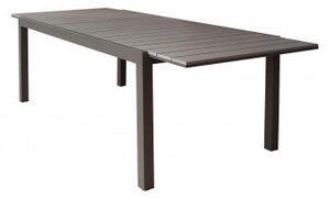 Tavolo Pental 180/240 x 100 - Tavolo da Esterno Allungabile con Struttura in Alluminio e Piano in polywood, Taupe