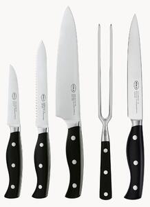 Set di 5 coltelli con forchettone per arrosto Pura