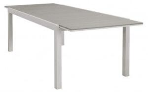 Tavolo Pental 180/240 x 100 - Tavolo da Esterno Allungabile con Struttura in Alluminio e Piano in polywood, Tortora