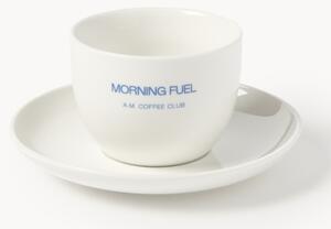 Tazza da caffè con piattino Morning Fuel