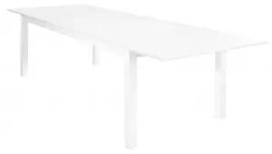 Tavolo Cuba allungabile 220/280 x 100 - Struttura in alluminio verniciato, Bianco