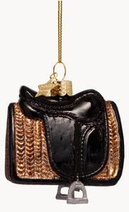Addobbo di Natale in vetro soffiato Horse Saddle