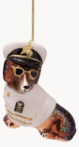 Addobbo di Natale in vetro soffiato Captain Dog