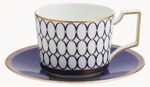 Tazza e piattino in Fine Bone China Renaissance
