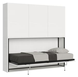 Letto Singolo a Scomparsa Composizione D Kando H194,4 Bianco Frassino