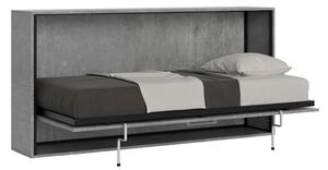 Letto Singolo a Scomparsa Salvaspazio Orizzontale Kando H97 cm Grigio