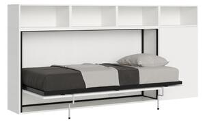 Letto Singolo a Scomparsa Composizione A Kando H129,7 Bianco Frassino con Materasso