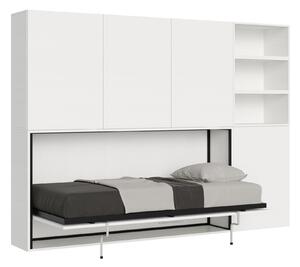 Letto Singolo a Scomparsa Composizione F Kando H194,4 Bianco Frassino