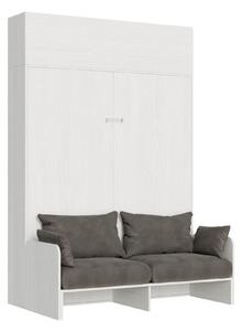 Letto Matrimoniale a Scomparsa Salvaspazio con Sofà Kentaro H250 cm Bianco