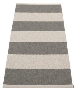 Passatoia da interno/esterno color antracite/color crema 70x150 cm Bob Charcoal Linen – Pappelina