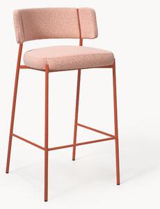 Sedia da bar imbottita in bouclé Samantha