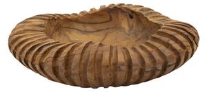 Svuotatasche Geris Ø29x7 cm in Teak Riciclato