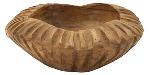 Svuotatasche Geris Ø19x8 cm in Teak Riciclato