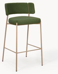 Sedia da bar imbottita in bouclé Samantha