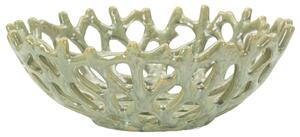 Svuotatasche Coral Ø35x13 cm in Ceramica Verde