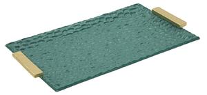 Svuotatasche Grent 34x19,5x3 cm in Resina Verde e Oro