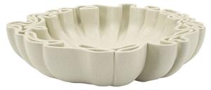 Svuotatasche Stons 30,5x29x7,5 cm in Resina Crema