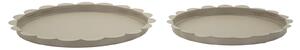 Svuotatasche Saturno Rot, Tortora Coppia Ø33x2 cm in Metallo Grigio tortora