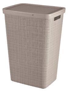 Cesta per il bucato grigio tortora in plastica 58 l Jute – Curver