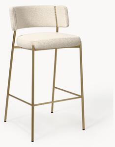 Sedia da bar imbottita in bouclé Samantha