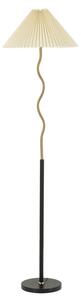Lampada da Terra Closy Ø46x172 cm in Ferro e Plastica Nero e Oro