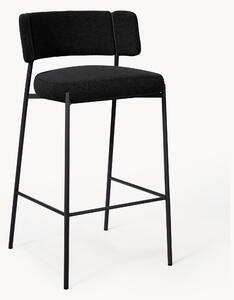 Sedia da bar imbottita in bouclé Samantha