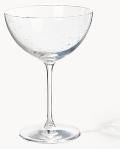 Set di 4 coppe champagne in cristallo con motivo invernale Estrella