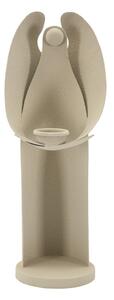 Porta Candele Dune Angel 13x11,5x37,5 cm in Ferro Crema