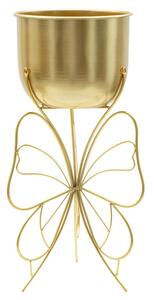 Porta Vaso Farfy Ø22x45 cm in Ferro Oro