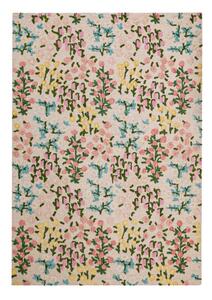 Tappeto color crema in lana tessuto a mano 120x170 cm Emilia Floral – Flair Rugs