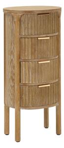 Cassettiera Goteborg 38x33,5x82 cm in Abete e MDF e Ferro