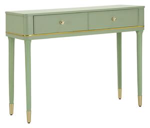 Console Camille Verde 101x37x78 cm in Pino e MDF e Ferro