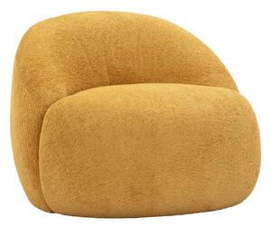 Poltrona Ginevra Senape 81x78x64 cm in Compensato e Spugna e Poliestere Senape