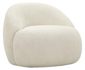 Poltrona Ginevra Bianca 81x78x64 cm in Compensato e Spugna e Poliestere Bianco
