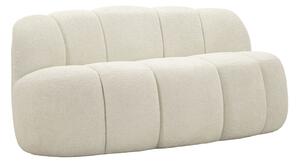Divanetto Ball Bianco 145x80x69 cm in Compensato e Spugna e Poliestere Bianco