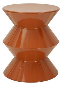 Tavolinetto Zag Orange Ø37,5x45 cm in Metallo Arancione