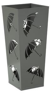 Portaombrelli Umbrella 19x19x48 cm in Metallo Grigio
