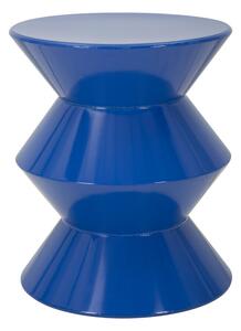 Tavolinetto Zag Blu Ø37,5x45 cm in Metallo Blu