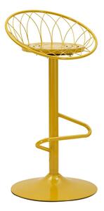 Sgabello Bar Clox Senape 49x45x92 cm in Metallo Senape