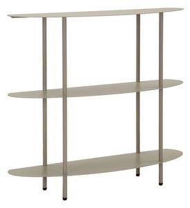 Console Saturno Tortota 90x28x81 cm in Metallo Grigio tortora