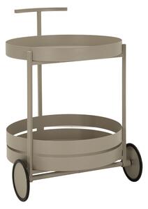 Carrello Saturno Tortora 40x49,5x61 cm in Metallo Grigio tortora