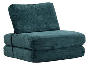 Poltrona Letto Faster Petrolio 80x100x80 cm in Spugna e Poliestere Verde acqua