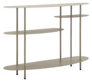 Console Saturno Plus Tortora 118x34x82 cm in Metallo Grigio tortora