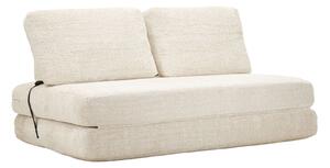 Divano Letto Faster Bianco 150x100x80 cm in Spugna e Poliestere Bianco