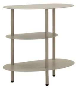 Comodino Saturno Tortora 49,5x27,5x49,5 cm in Metallo Grigio tortora