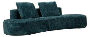 Divano Island Petrolio 238x92x78 cm in Spugna e Poliestere Verde acqua