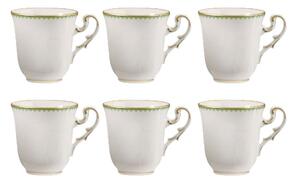 Set 6 tazze caffè con piattino narciso Richard Ginori 1735