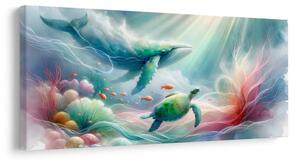 Quadro su tela – Mondo sottomarino degli animali