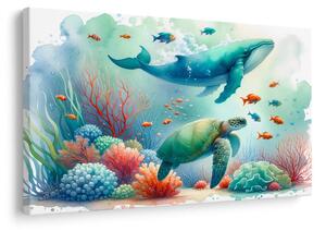 Quadro su tela – Natura e animali marini