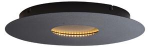 Plafoniera moderna nera 40cm con LED dimmerabile a 3 livelli - Morning